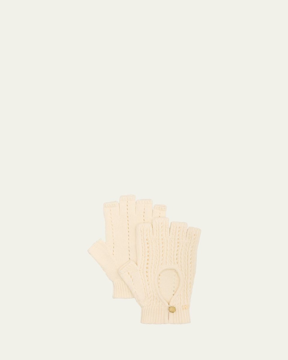 Knitted Cotton Fingerless Gloves